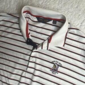 Polo golf SHINNECOCK HILLS GOLF CLUB men's white‎ striped polo